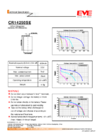 CR14250SE 3.0 v 950 mAh 25.00 x 14.50 mm